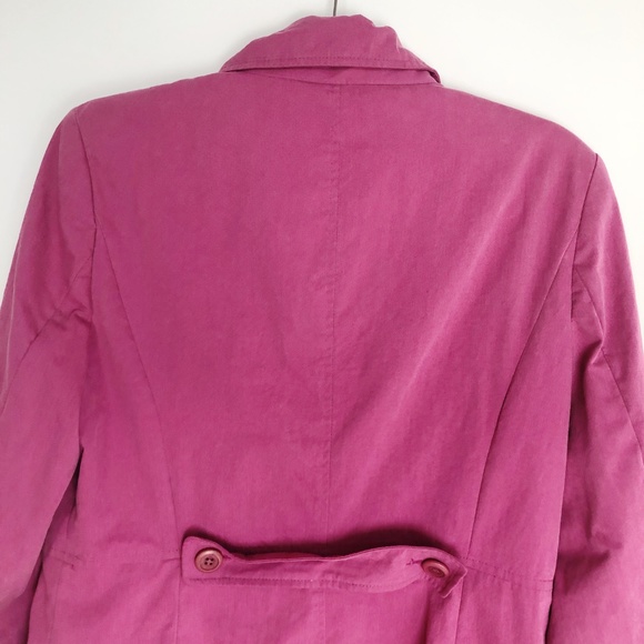 Ann Taylor LOFT Pink Long Sleeve Pea Coat Jacket - Picture 4 of 6